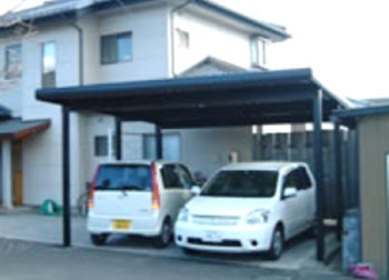 カーポート施工後