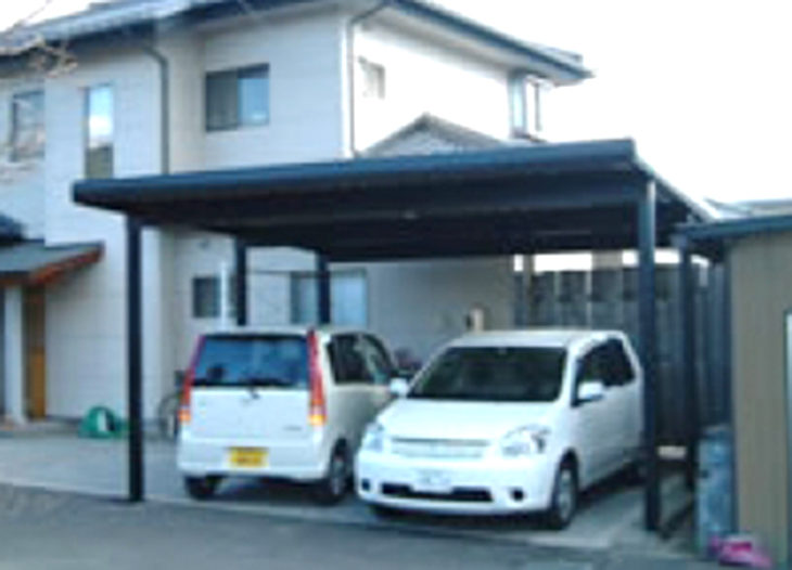カーポート施工後